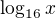 $\log_{16} x$