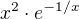 $ x^2 \cdot e^{-1/x} $