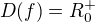 $D(f)=R^{+}_{0}$