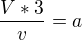 kopírovat do textarea $\frac{V*3}{v}=a$