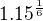 $1.15^{\frac{1}{6}}$