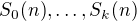 $S_{0}(n),\ldots ,S_k(n)$