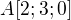 $A [2;3;0]$