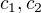 $c_1,c_2$