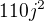 $110 j^{2}$