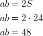 kopírovat do textarea $ab=2S\nlab=2\cdot 24\nlab=48$