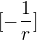 $[-\frac{1}{r}]$