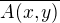 $\overline{A(x,y)}$