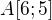 $A[6; 5]$