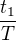 $\frac{t_1}{T}$