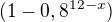 $(1-0,8^{12-x})$