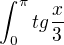 $\int_{0}^{\pi}tg\frac{x}{3}$