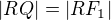 $|RQ| = |RF_1|$