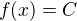 $f(x)=C$