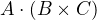 $A\cdot(B \times C)$