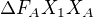 $\Delta F_AX_1X_A$