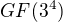 $GF(3^{4})$