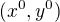 $(x^0,y^0)$