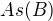 $As(B)$