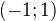 $\left(-1;1\right)$