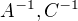 $A^{-1}, C^{-1}$