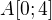 $A[0;4]$