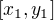 $[x_1, y_1]$