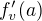 $f'_v(a)$