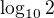 $\log_{10}2$