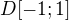 $D[-1;1]$