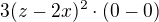 $ 3(z-2x)^2 \cdot (0-0)$