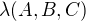 $\lambda (A,B,C)$