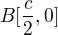 $B[\frac{c}{2},0]$