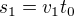 $s_1=v_1t_0$