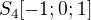 $S_4[-1;0;1]$