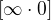 $[\infty \cdot 0]$
