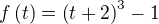 $f\left(t\right)=\left(t+2\right)^3-1$