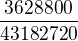 $\frac{3628800}{43182720}$
