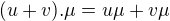 kopírovat do textarea $(u+v).\mu =u\mu +v\mu $