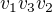 $v_1 v_3 v_2$