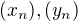 $( x_n),(y_n)$