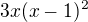 $3x(x-1)^{2}$