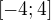 $[-4;4]$
