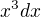 $x^3 dx$