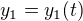 $y_1 = y_1(t)$