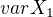 $var X_{1}$