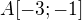 $A [-3;-1]$