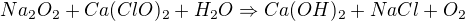 kopírovat do textarea $Na_{2}O_{2} + Ca (ClO)_{2}+ H_{2}O \Rightarrow Ca (OH)_{2} + NaCl + O_{2}$