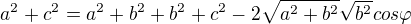 kopírovat do textarea $a^{2}+c^{2}=a^{2}+b^{2}+b^{2}+c^{2}-2\sqrt{a^{2}+b^{2}}\sqrt{b^{2}}cos \varphi $