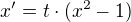 $x'=t\cdot(x^2-1)$